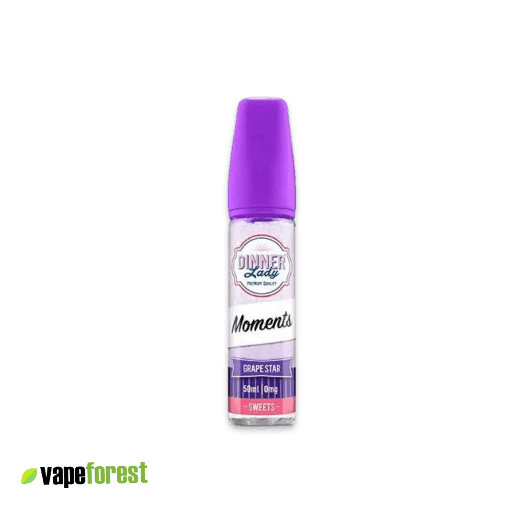 Dinner Lady Moments   Grape Star   Short Fill 50ml - 0mg E-Liquid
