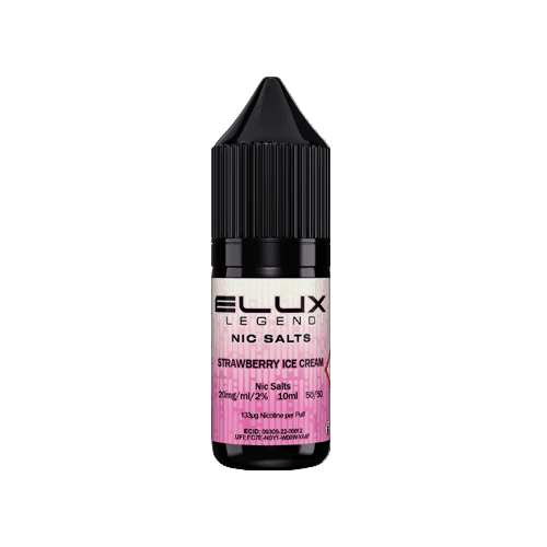 Strawberry Ice Cream Nic Salt by Elux Legend - 10ml E-liquid - E-Liquids