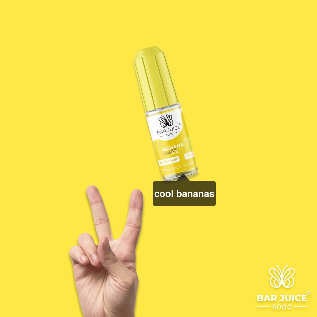 Banana Ice Bar Juice 5000 - Nic Salt E Liquid - View 3