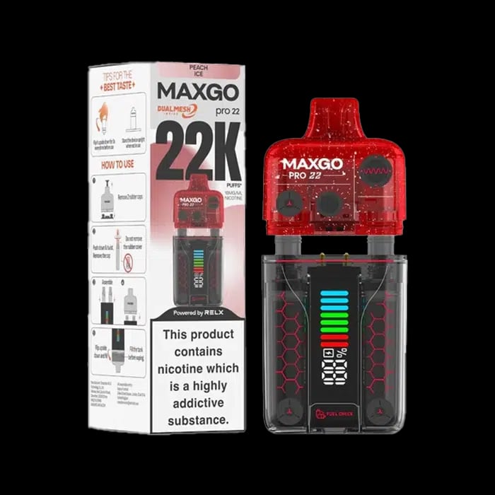 Relx Maxgo Pro 22k Peach Ice
