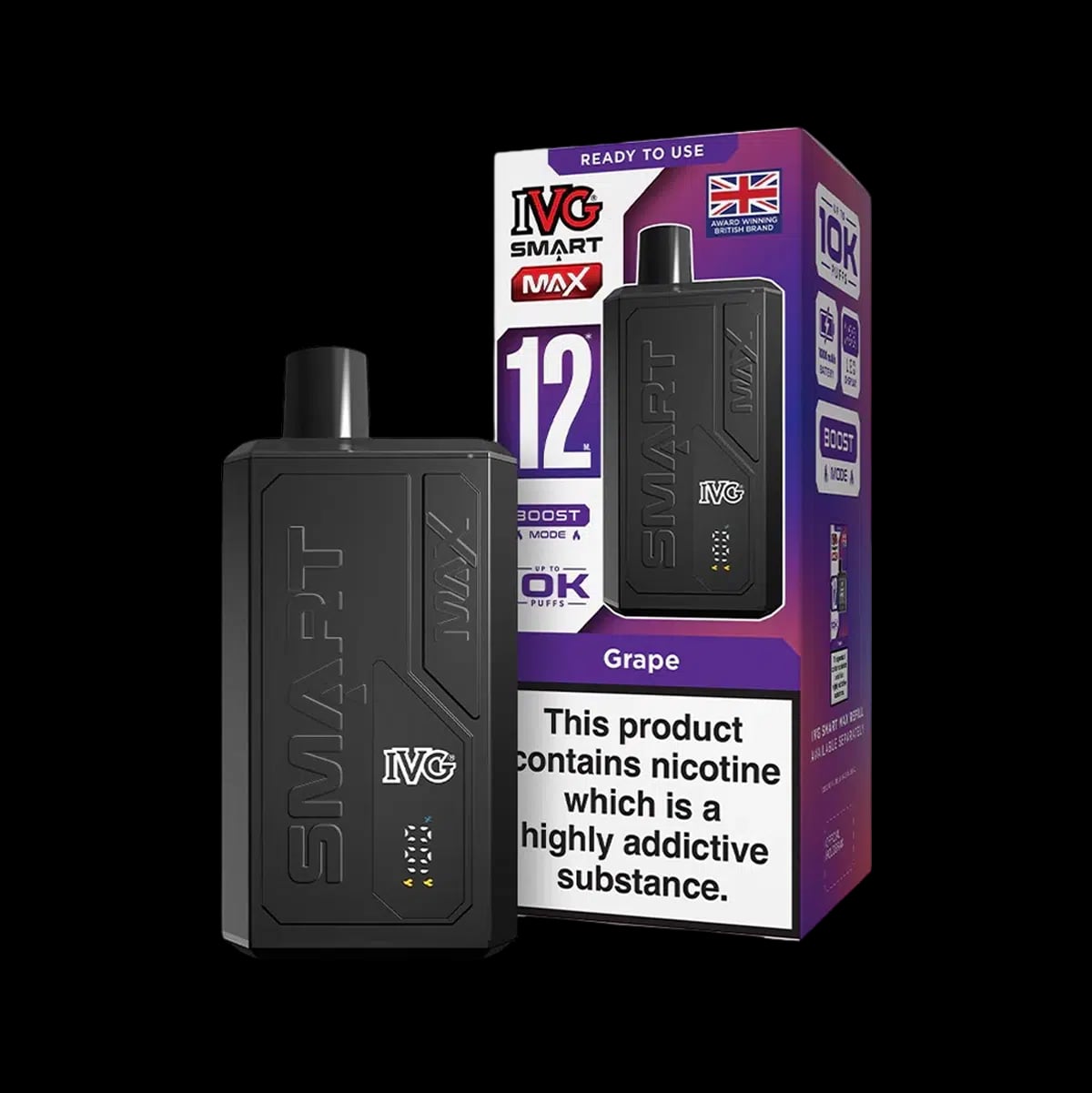 IVG Smart Max Prefilled Pod Vape Kit -Grape