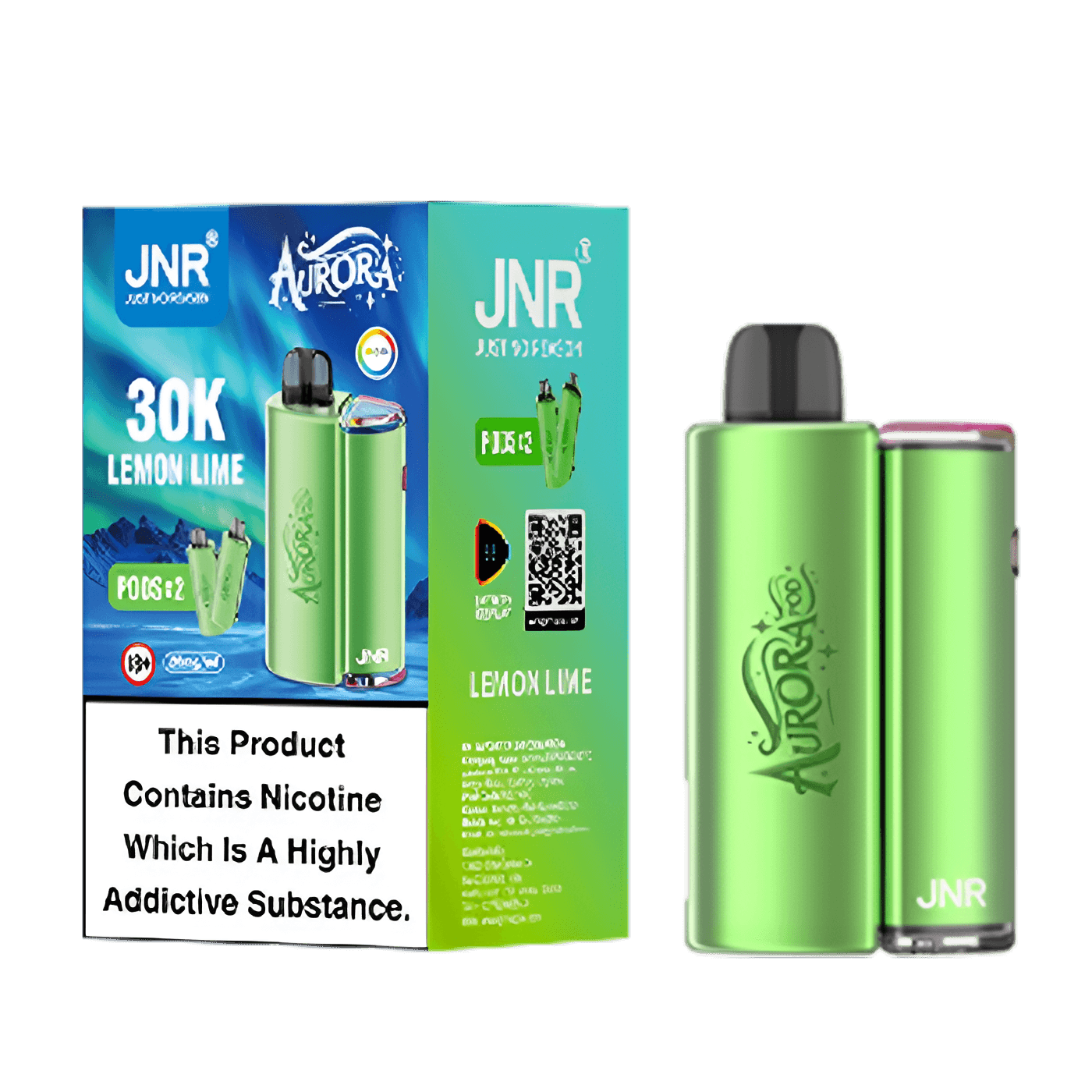 JNR Aurora 30K Pod Kit - Lemon Lime (1)