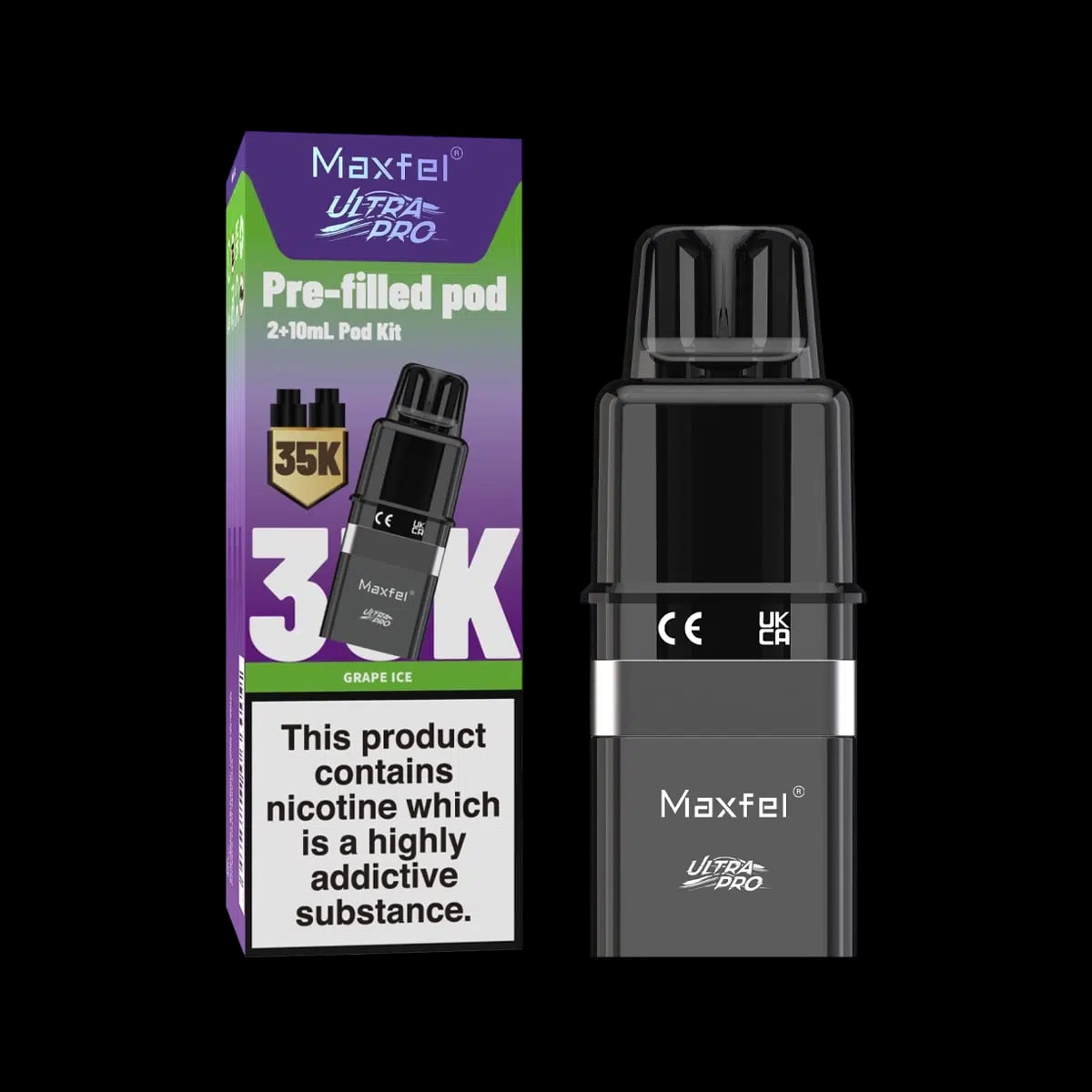 Maxfel Ultra Pro Prefilled Pod-Grape Ice