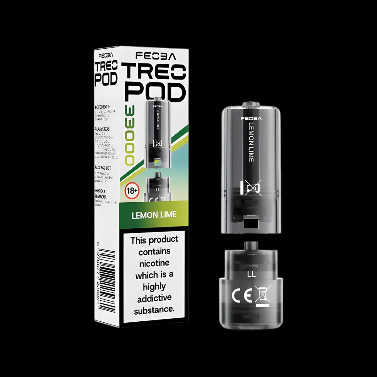 Lemon Lime-Feoba Treo 33K Prefilled Pods