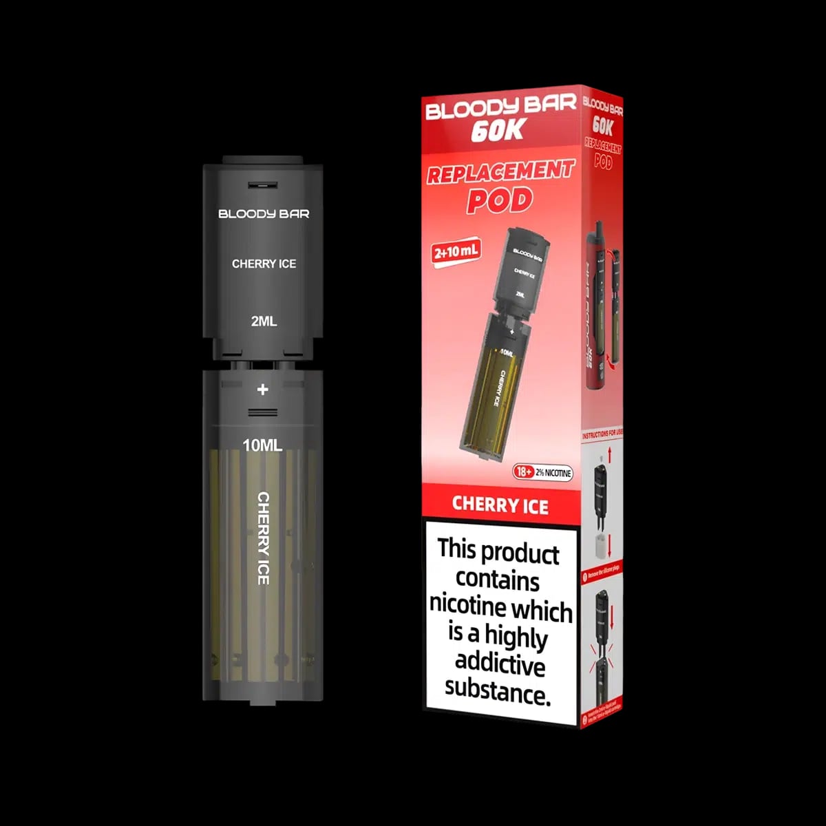 Cherry Ice-Bloody Bar 60K Replacement Pod