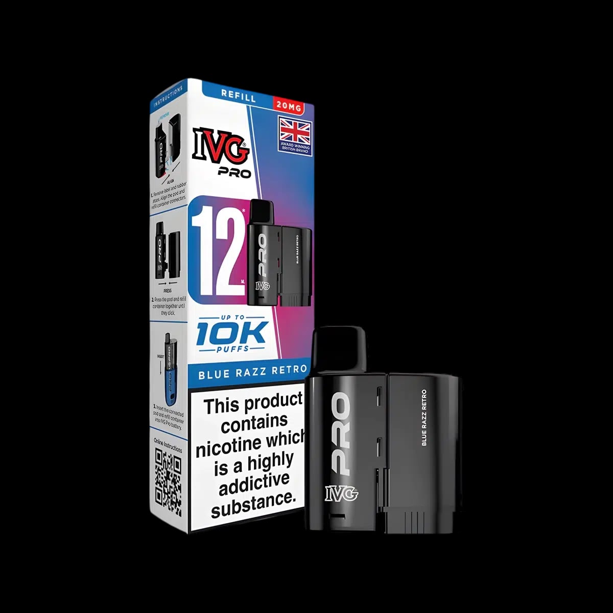 Blue Razz Retro - IVG PRO 12 Refill Pod