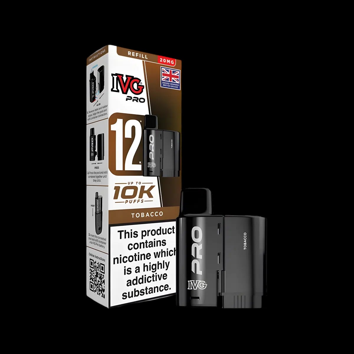 Tobacco - IVG PRO 12 Refill Pod