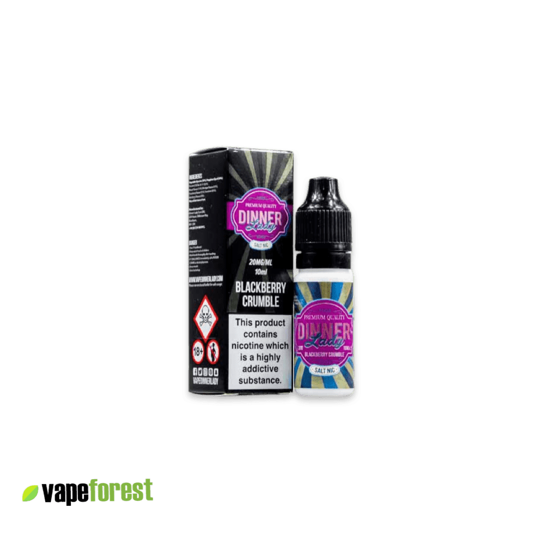 Dinner Lady Nic Salts E-Liquid Blackberry Crumble - E-Liquids