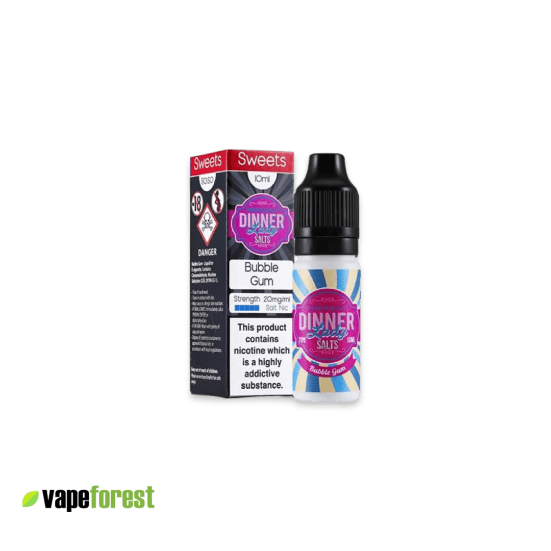 Dinner Lady Nic Salts E-Liquid Bubble Gum