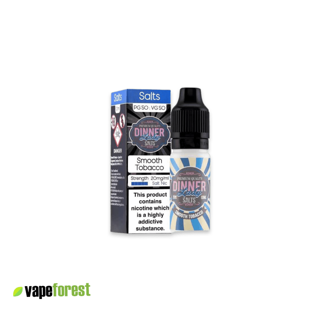 Dinner Lady Nic Salts E-Liquid Smooth Tobacco
