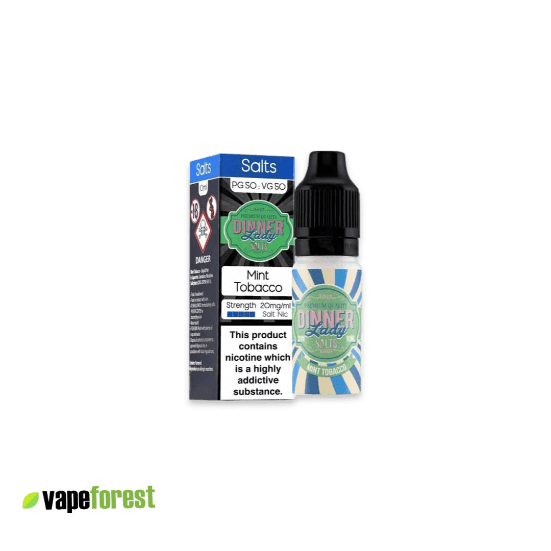 Dinner Lady Nic Salts E-Liquid Mint Tobacco - E-Liquids