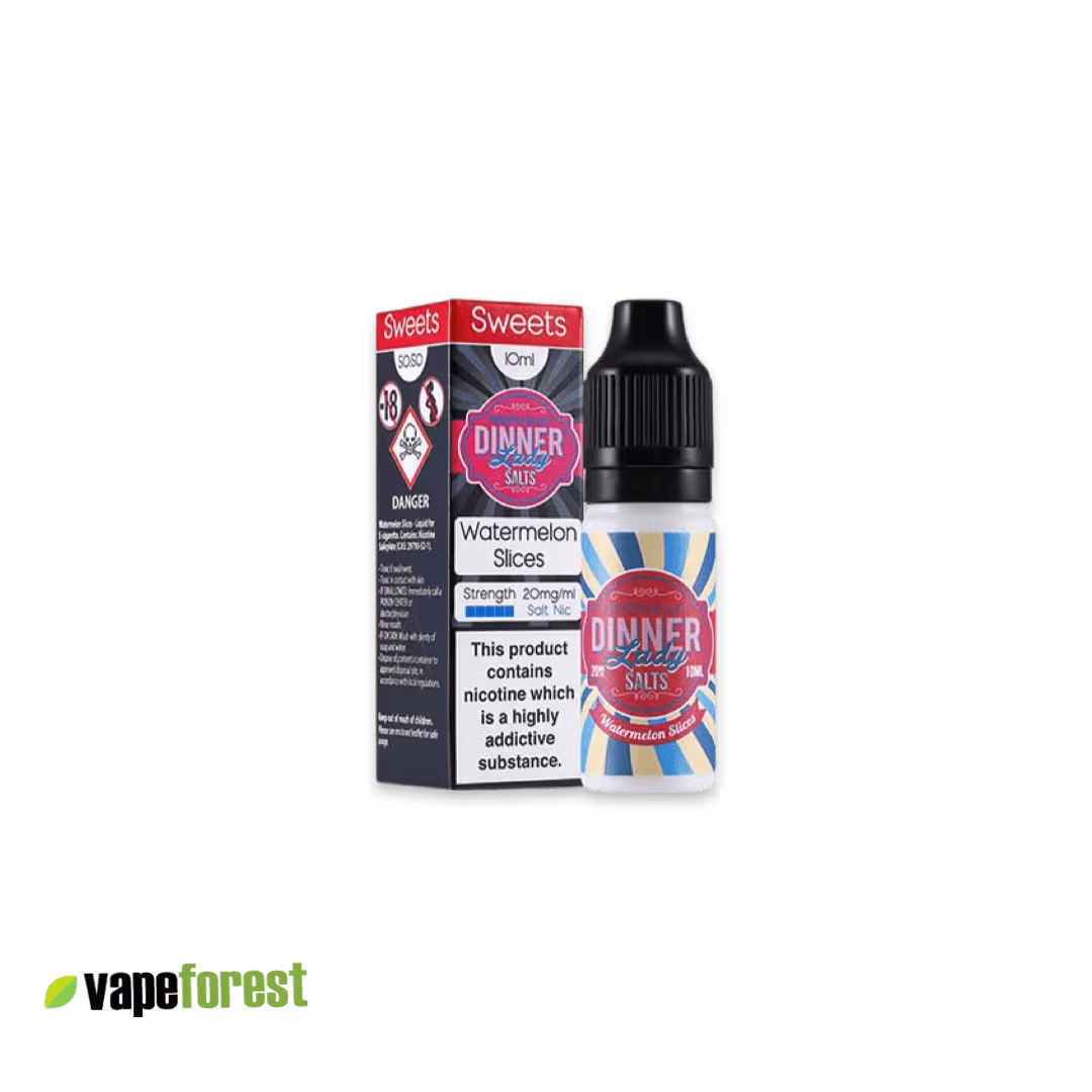 Dinner Lady Nic Salts E-Liquid Watermelon Slices - E-Liquids