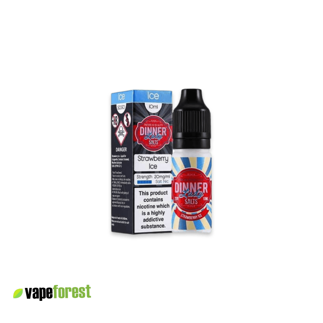 Dinner Lady Nic Salts E-Liquid Strawberry Ice