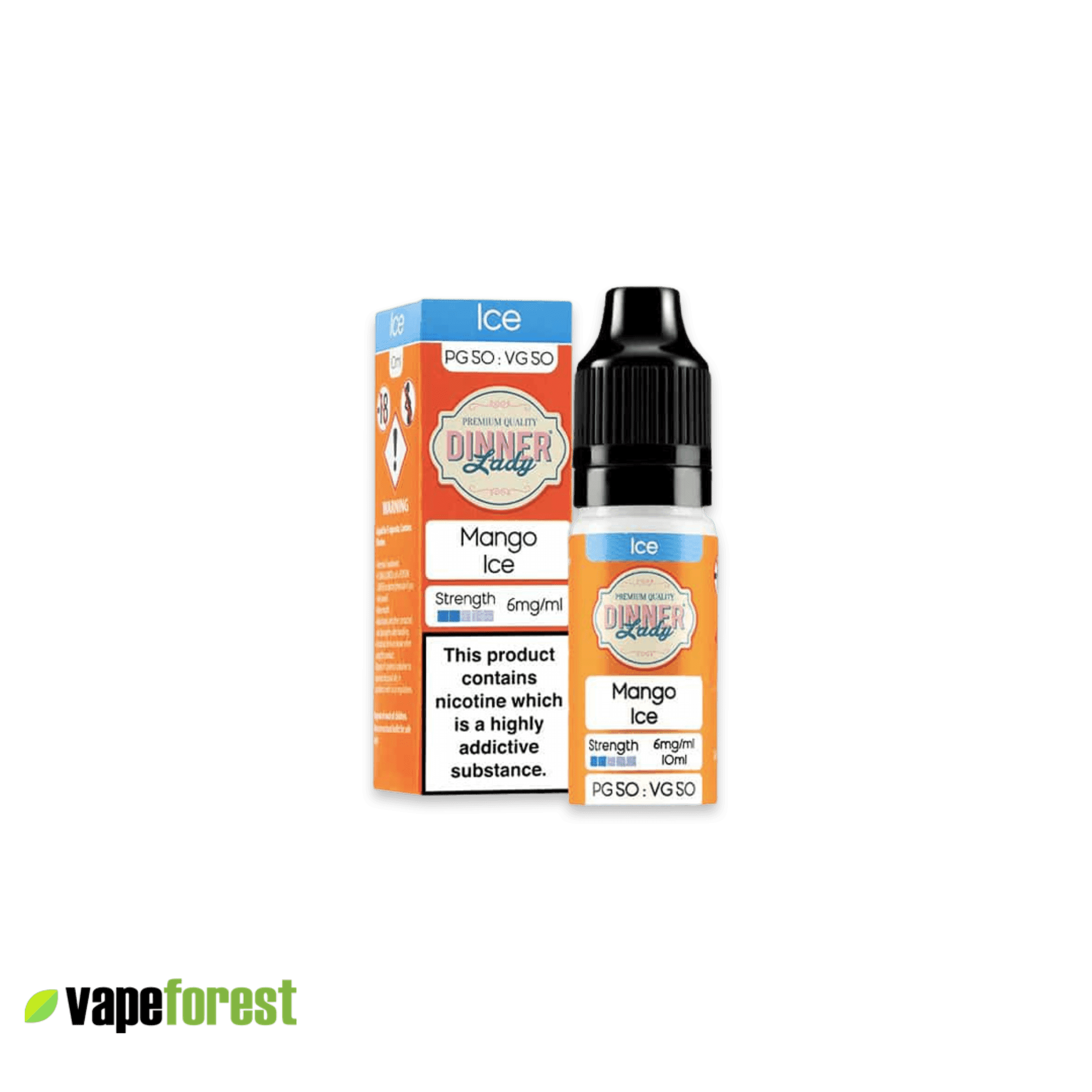 Dinner Lady 50 50 E-Liquid Mango Ice - E-Liquids