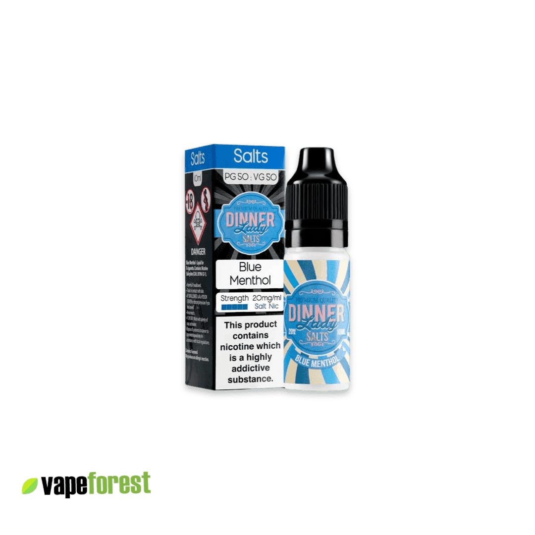 Dinner Lady Nic Salts E-Liquid Blue Menthol - E-Liquids