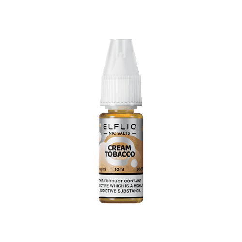Cream Tobacco Elfliq by Elf Bar - 10ml Nic Salt E-liquid - E-Liquids