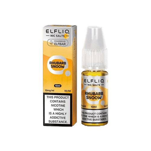 Rhubarb Snoow Elfliq by Elf Bar - 10ml Nic Salt E-liquid - E-Liquids