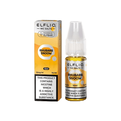 Rhubarb Snoow Elfliq by Elf Bar - 10ml Nic Salt E-liquid
