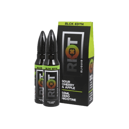 Sour Cherry Apple by Riot Squad Black Edition - 100ml Shortfill E-liquid - 0mg E-Liquid