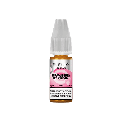 Strawberry Ice Cream Elfliq by Elf Bar - 10ml Nic Salt E-liquid - E-Liquids