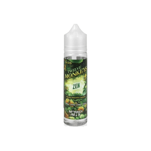 Zen by Twelve Monkeys Oasis- 50ml Shortfill E-liquid - 0mg E-Liquid