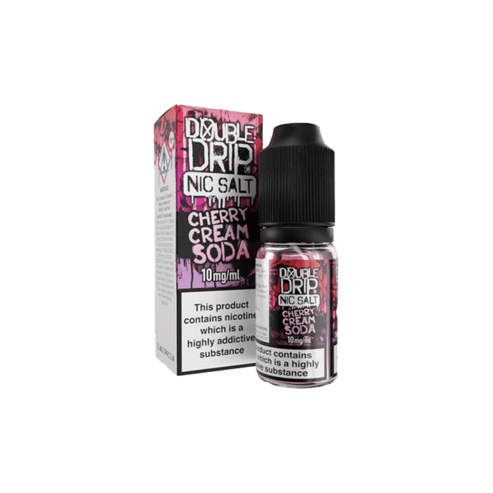 Cherry Cream Soda by Double Drip 10ml Nic Salt E-liquid - 10mg E-Liquid