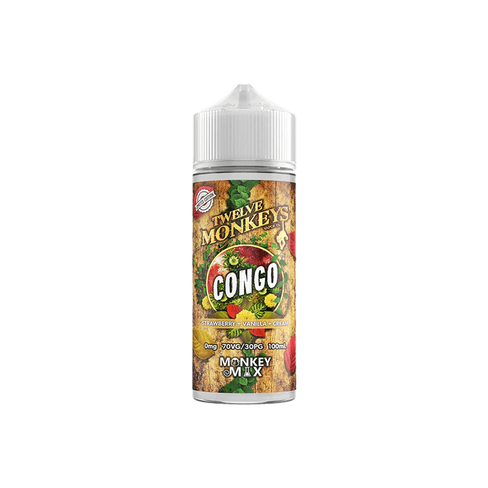 Congo by Twelve Monkeys - 100ml Shortfill E-liquid - 0mg E-Liquid