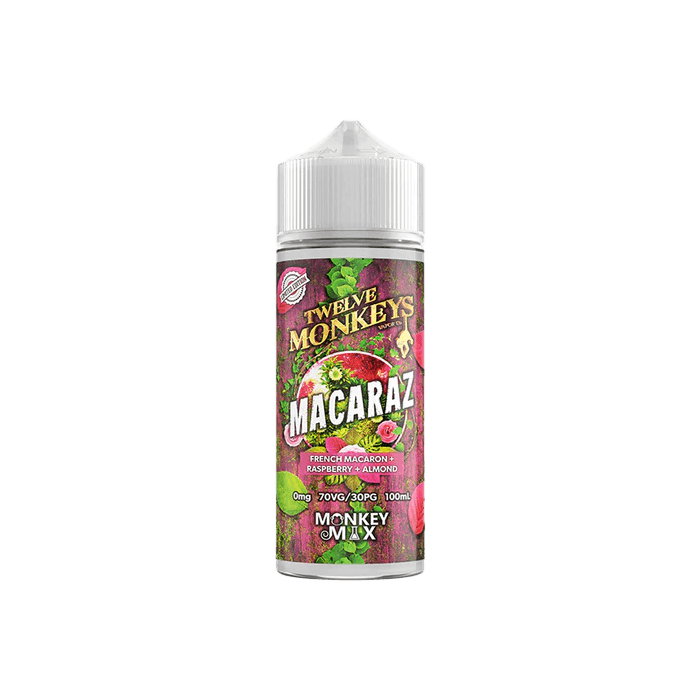 Macaraz by Twelve Monkeys - 100ml Shortfill E-liquid - 0mg E-Liquid