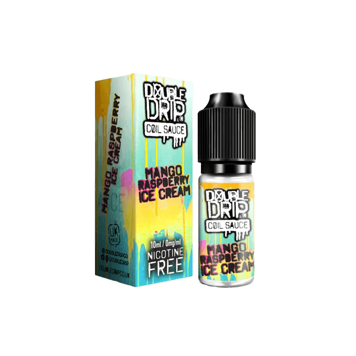 Mango Raspberry Ice Cream by Double Drip 10ml E-liquid - 0mg E-Liquid