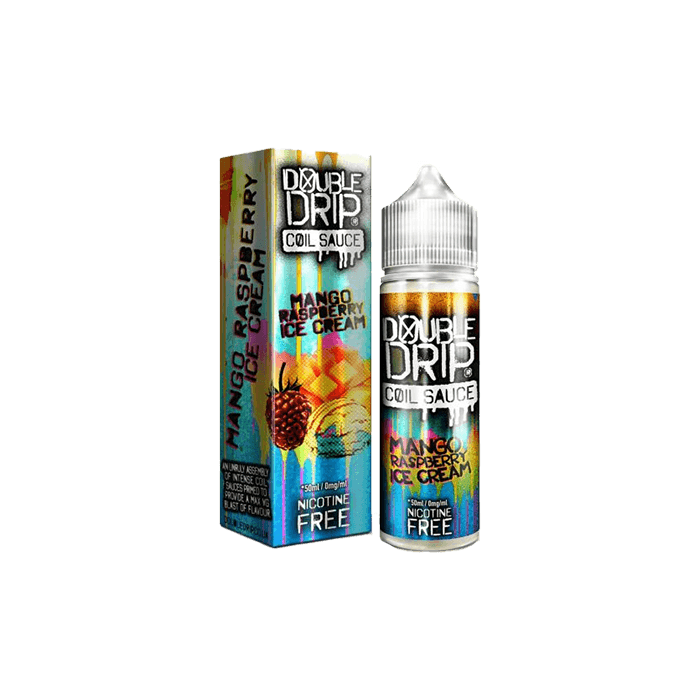 Mango Raspberry Ice Cream by Double Drip 50ml Shortfill E-liquid - E-Liquids