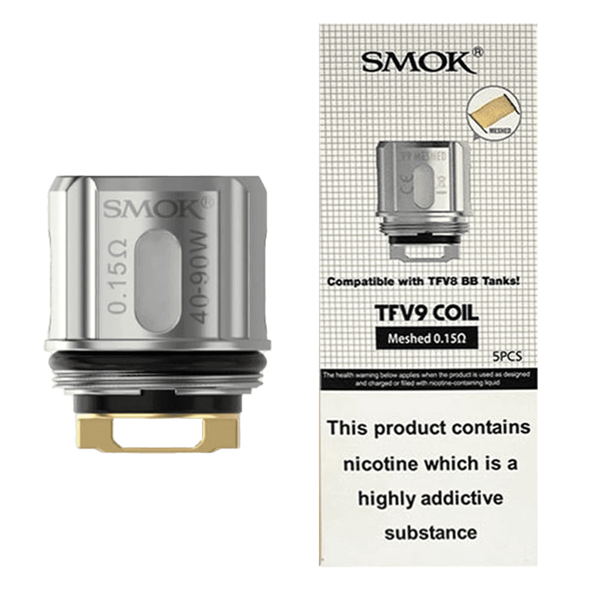 Smok TFV9 Replacement Coils - Pack of 5 - Coils