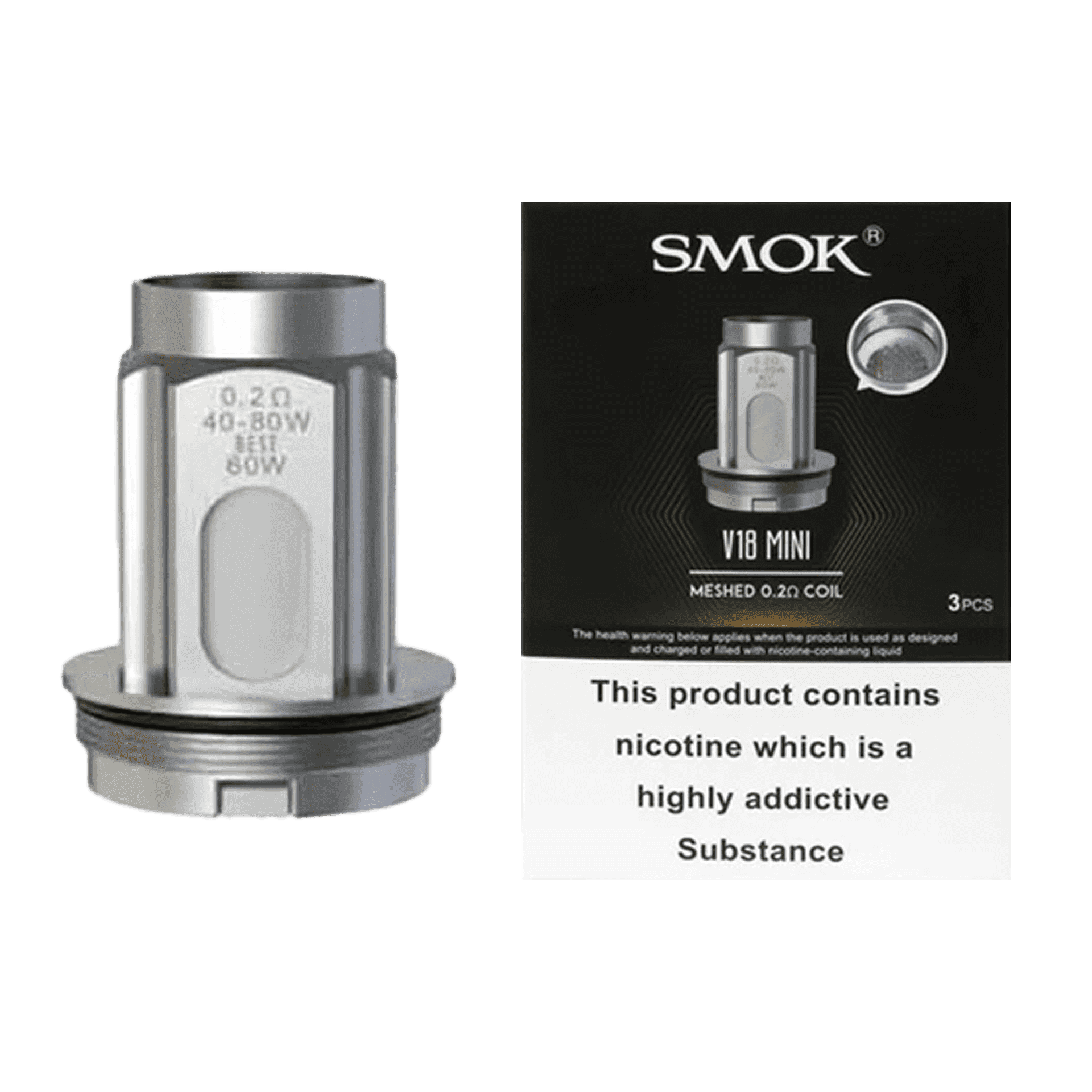 Smok V18 Mini Replacement Coils - Pack of 3 - Coils