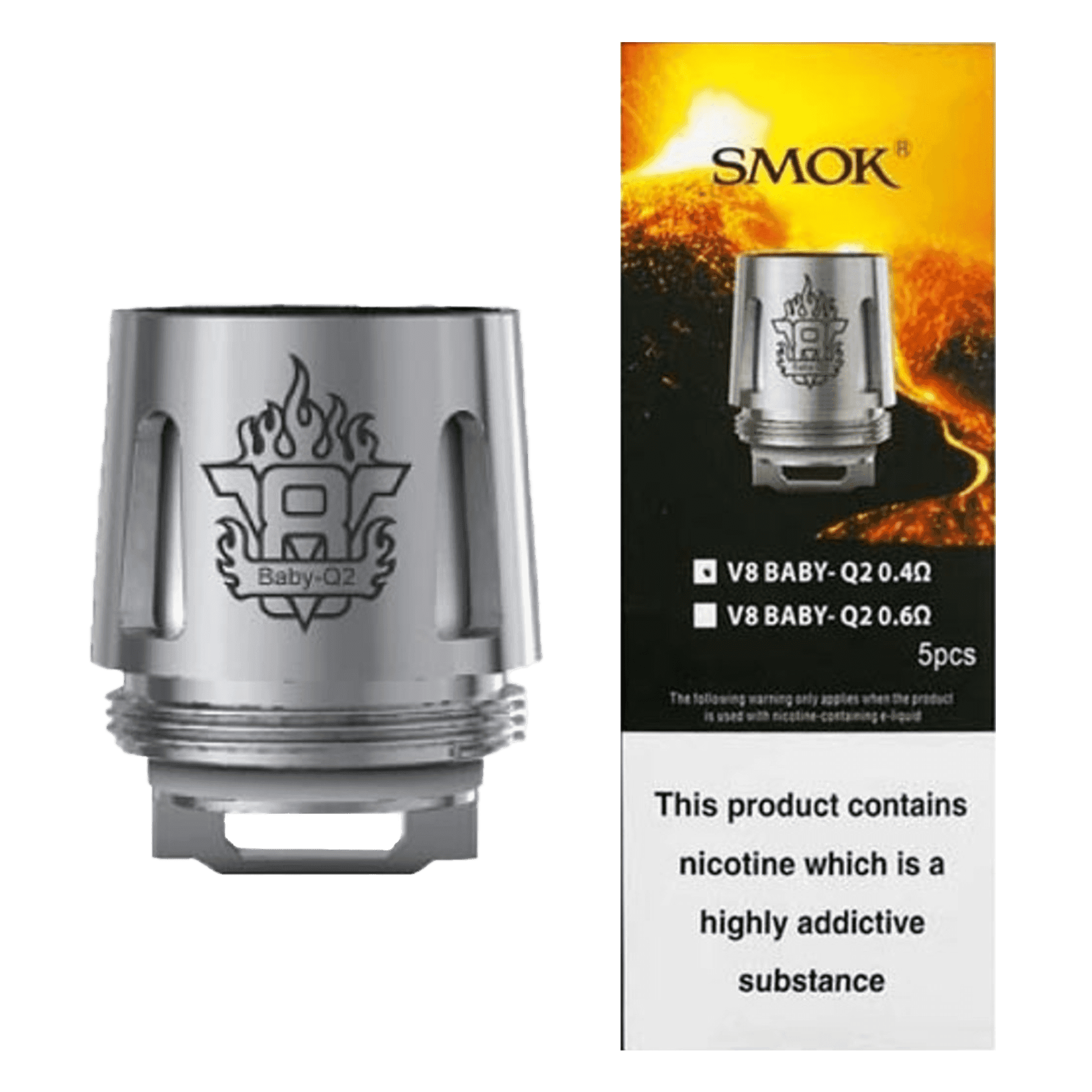 Smok V8 Baby Q2 Replacement Coils - Pack of 5 - Coils