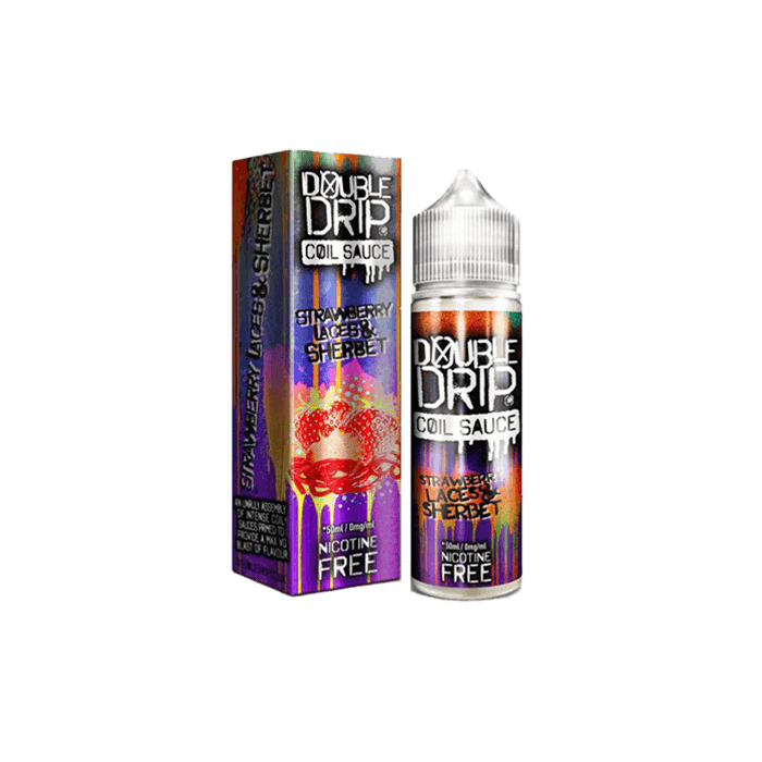 Strawberry Laces and Sherbet by Double Drip –50ml Shortfill E-liquid