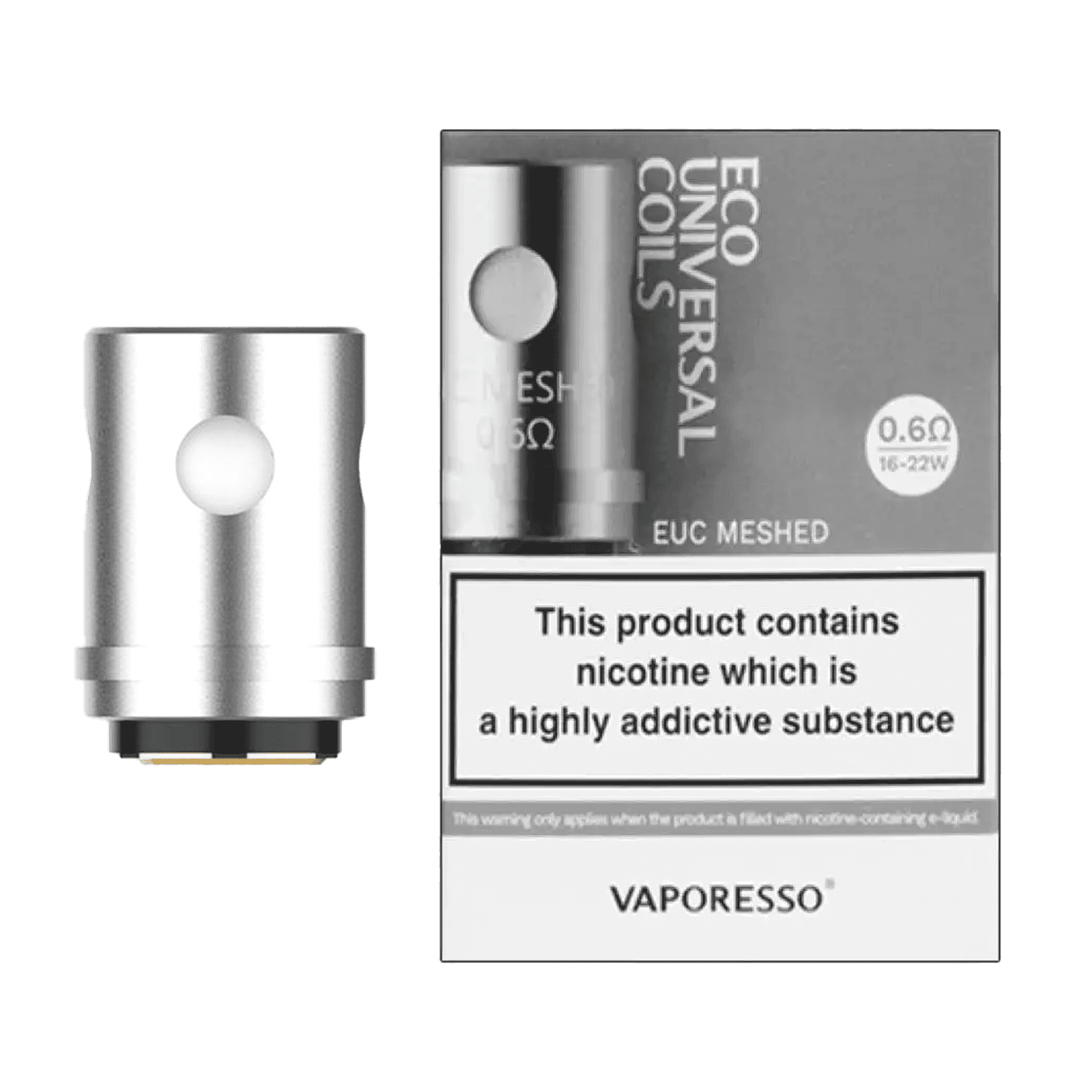 Vaporesso EUC Meshed Replacement Coils - Pack of 5 - Ceramic Vape Coils