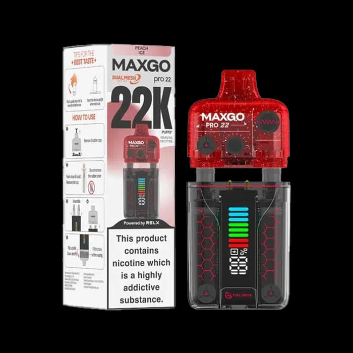 Relx Maxgo Pro 22k Peach Ice