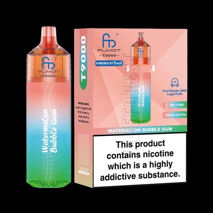Fumot-RandM-T-9000-Dipsoable-Vape-Watermelon-Bubblegum