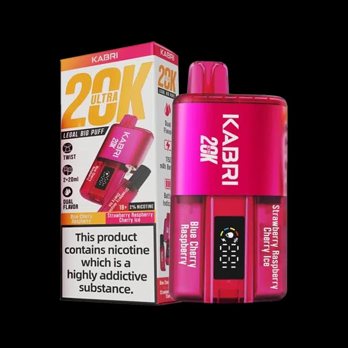 Kabri 20k Ultra Strawberry Raspberry Cherry Ice-Blue Cherry Raspberry