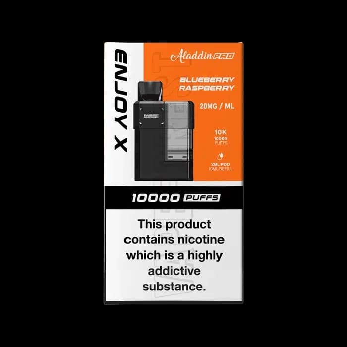 enjoy X 10000 Prefilled Pod Bluberry Raspberry