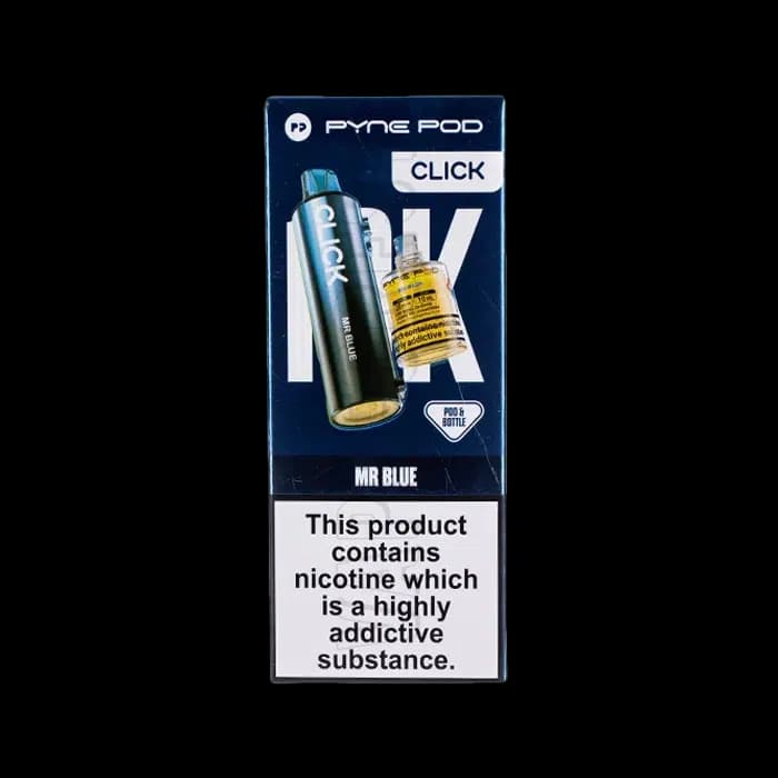 Pyne Pod Click 10000 Replacement Pod and Bottle Mr Blue