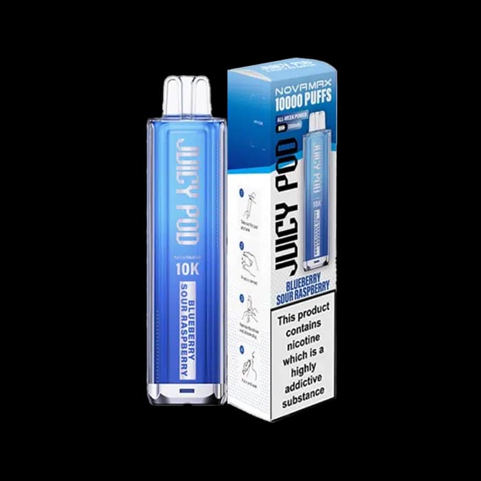 Juicy Pod NovaMax 10K Rechargeable Vape Kit-Blueberry Sour Raspberry