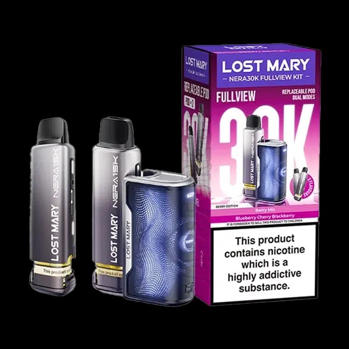 Lost Mary Nera 30K Fullview Diposable Vape Kit Blue Edition