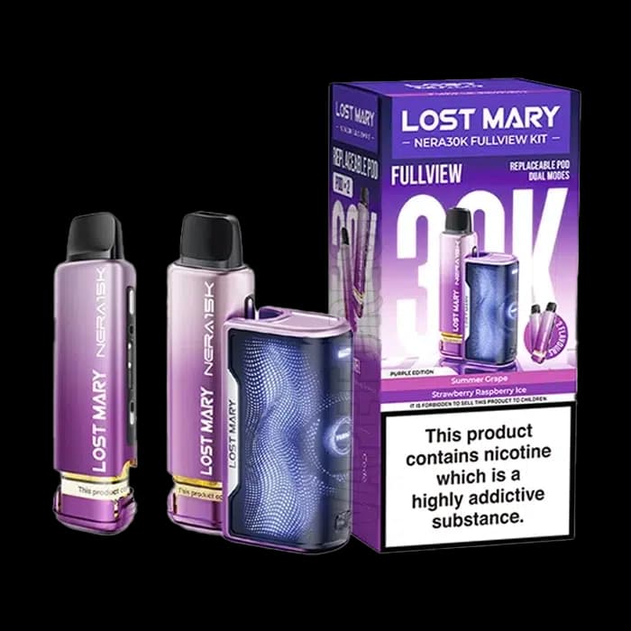 Lost Mary Nera 30K Fullview Diposable Vape Kit Purple Edition