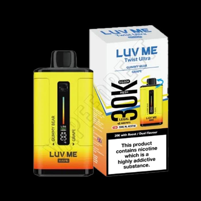Luv Me 30k Twist Ultra Disposable Vape Kit - Gummy Bear- Grape