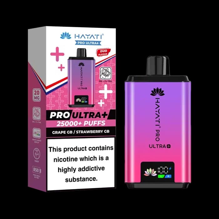Hayati Pro Ultra Plus 25000 - Grape Gummy Bear - Strawberry Gummy Bear