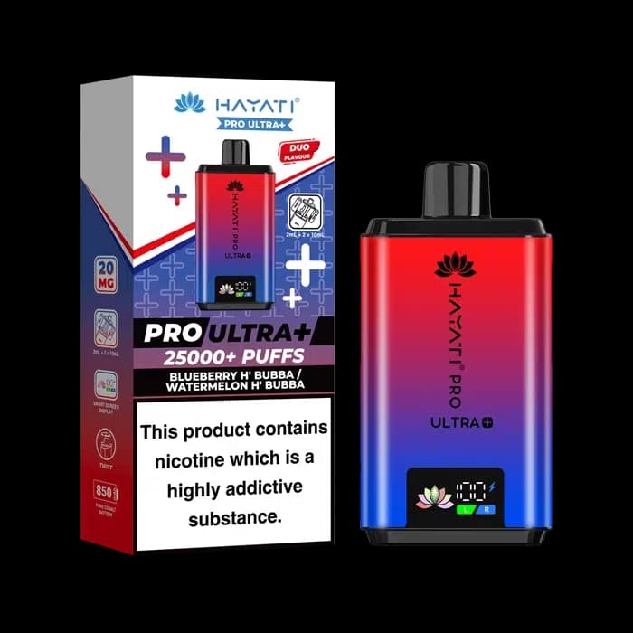 Hayati Pro Ultra Plus 25000 - Blueberry H Bubba-Watermelon H Bubba