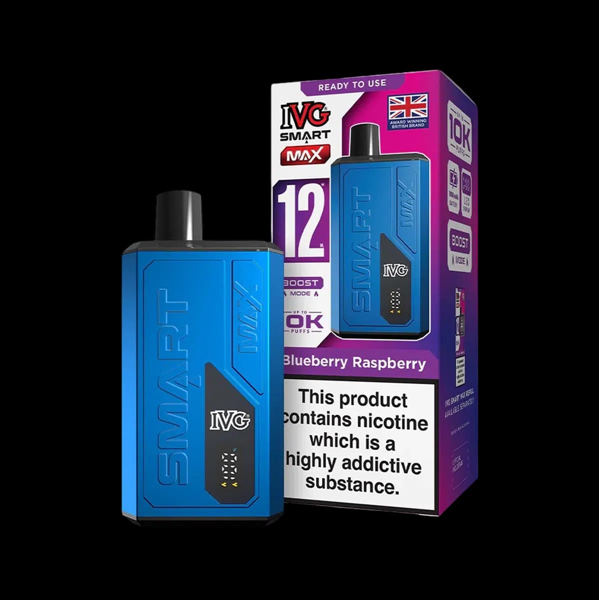 IVG Smart Max Prefilled Pod Vape Kit - Blueberry Raspberry