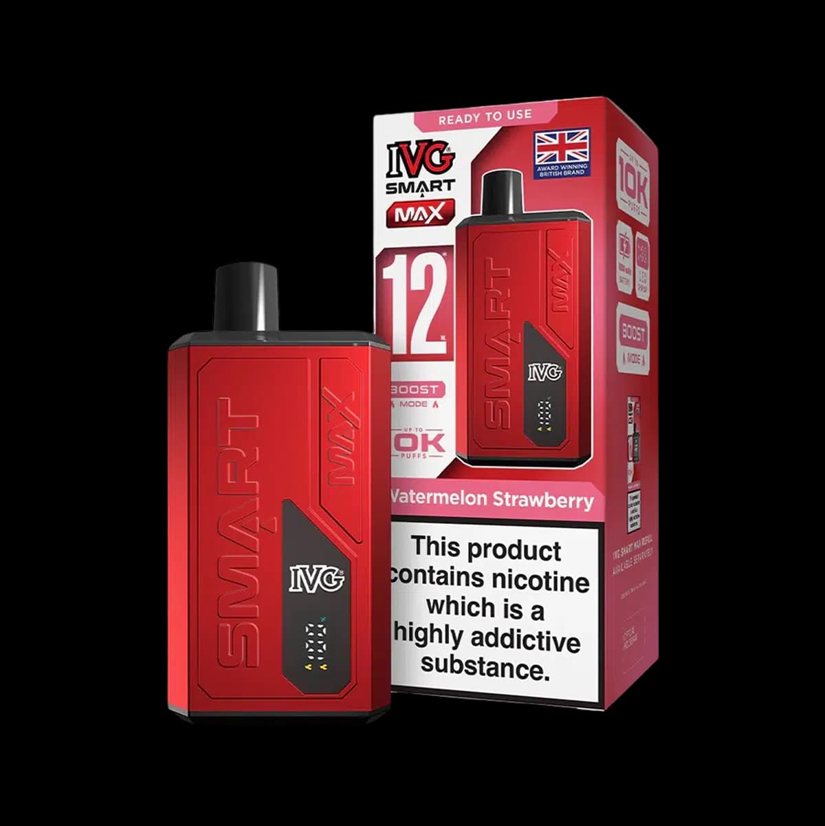 IVG Smart Max Prefilled Pod Vape Kit -Watermelon Strawberry