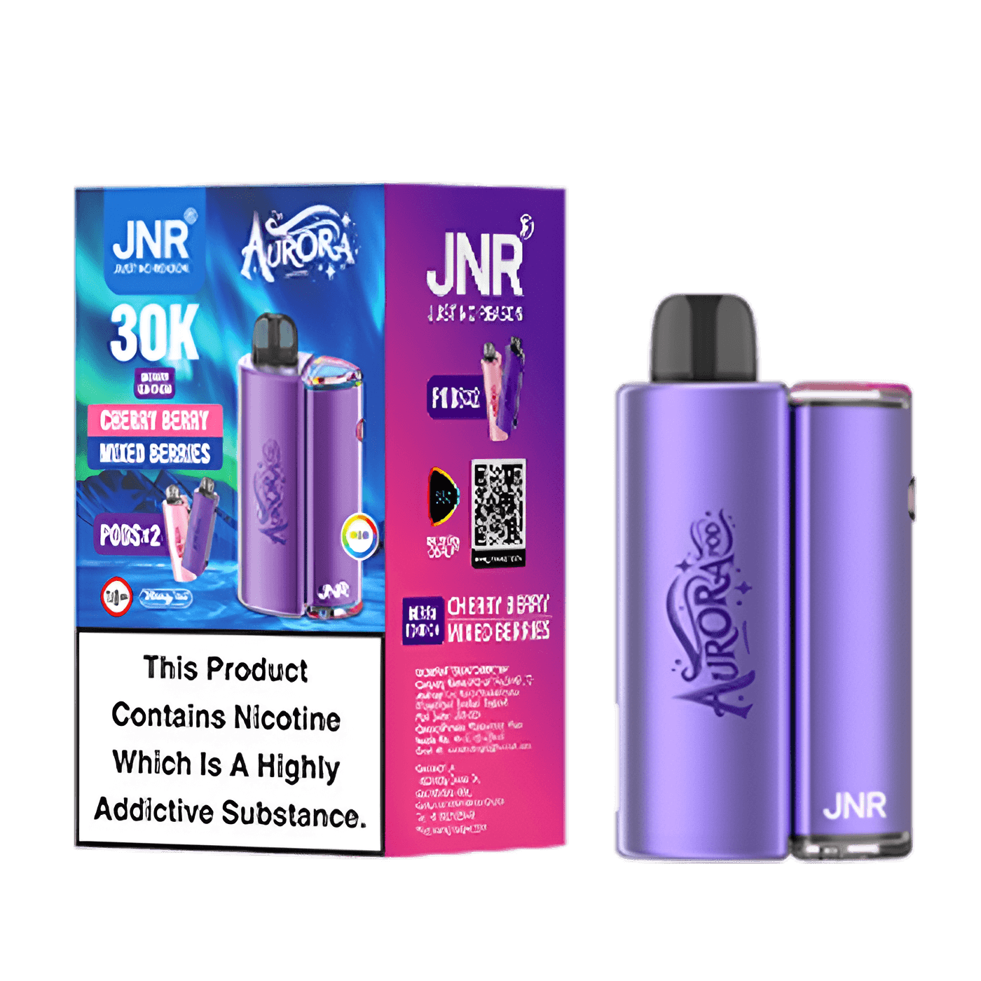 JNR Aurora 30K Pod Kit - Cherry Berry - Mixed Berries (1)