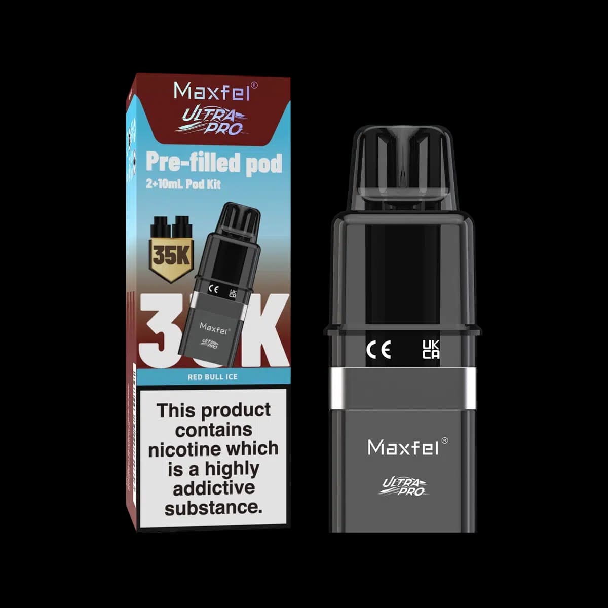 Maxfel Ultra Pro Prefilled Pod-Red Bull Ice